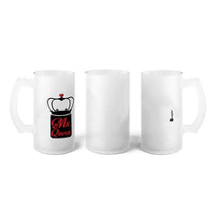 Ms. Queen Digital Printed Beer Mug Gift for Girlfriend