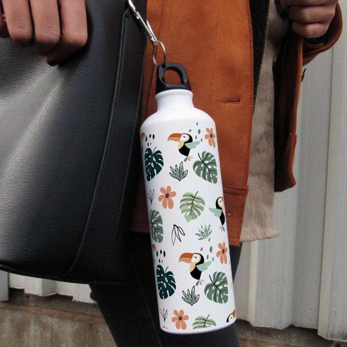 Quirky Printed Aluminium Water Bottle for Office Use, Water Bottle for Kids
