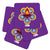 Indigifts Traditional Ornate Flower Pattern Rangoli with Illuminated Diya Design Purple Coasters