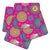 Indigifts Colorful Ethnic Rangoli with Mandala Oriental Print pink Coasters