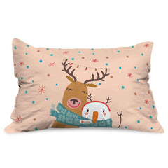 Rocking Reindeers Christmas Decorative Rectangle Cushion Covers