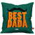 Indigifts Best Dada Quote Retro Style Green Cushion Cover