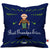 Indigifts Best Grandpa Ever Quote Comic Folk Style Blue Cushion Cover