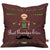 Indigifts Best Grandpa Ever Quote Comic Folk Style Brown Cushion Cover