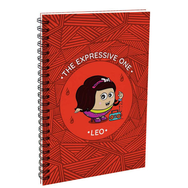 Leo The Expressive One Red Diary