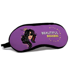 Pop Art Hand Illustration Violet Eye Mask