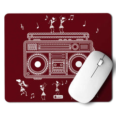 Ethnic Digital Printed Maroon Mouse Pad  8.5x7 inches