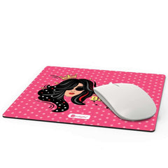 Hand Illustration Pink Mouse Pad