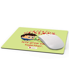 Couple Sharing Responsibilities Green Mouse Pad