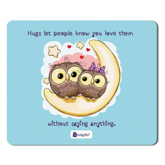 Love Birds On Moon Digital Printed Mouse Pad