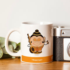 Yellow Coffee Mug with Naarad Print