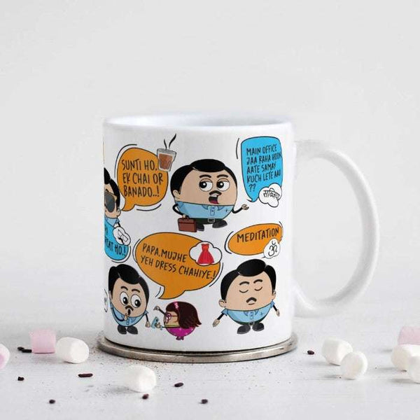 Father's Day, Birthday Gifts for Papa Quote Printed Coffee Mug 325 ml- Coffee Mug Gift for Dad