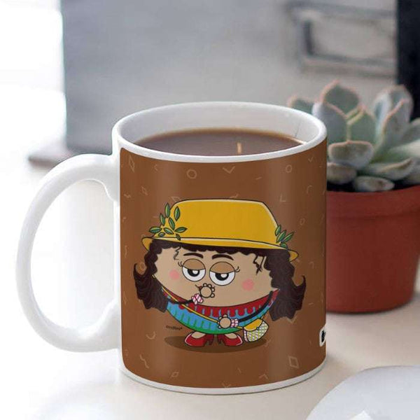 Sundari - Giggle, curls and sassy little girl Brown Coffee Mug