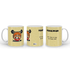 Pehalwan Mug with Mini Frame (Yellow)