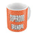 Indigifts Supercool Grandpa Quote Seamless Pattern Orange Coffee Mug