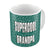Indigifts Supercool Grandpa Quote Seamless Pattern Green Coffee Mug