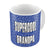 Indigifts Supercool Grandpa Quote Seamless Pattern Blue Coffee Mug