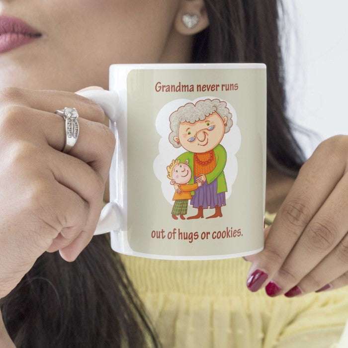 Never Ending Grandma Love Grey Coffee Mug