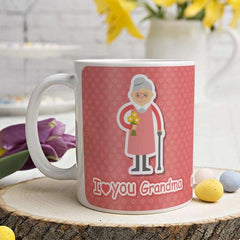 I Love You Grandma Pink Coffee Mug