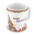 Indigifts Colorful Strip Pattern Christmas Tree Coffee Mug