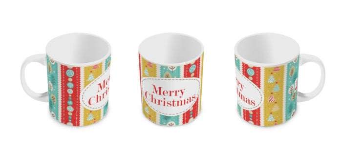 Christmas Festive Decorative Coffee Mugs and Fridge Magnets Assorted Gift Combo