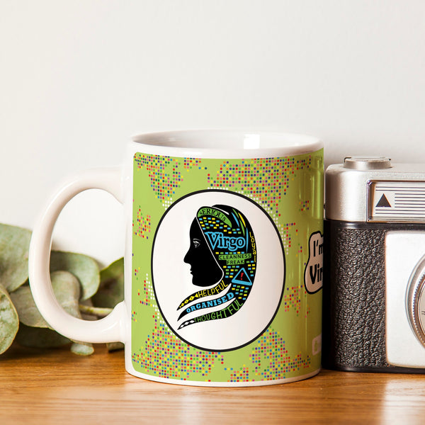 Virgo Zodiac Green Coffee Mug