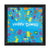Indigifts Seamless Pattern of Colourful Fire Crackers Blue Poster Frame
