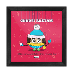 Chhupi Rustam - Hidden harmony is better than revealed soul Pink Poster Frame