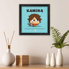 Kamina - Bachpan se hi aisa hai Blue Poster Frame