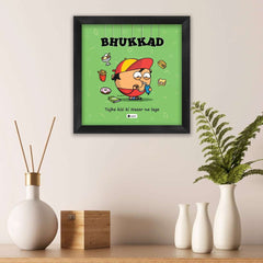 Bhukkad - Nazar na lage Green Poster Frame