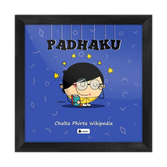 Padhaku - Chalta phirta wikipedia Blue Poster Frame