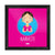 Indigifts Traditional Indian Woman Hand Greeting Posture of Namaste Pink Poster Frame