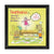 Indigifts Dancing Sister with Caring Brother Yellow Poster Frame
