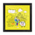 Indigifts Brother &amp; Sister Taking Selfie Yellow Poster Frame