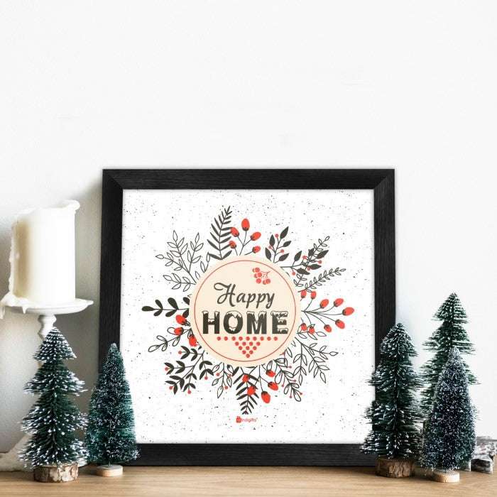 Happy Home Wall Poster Frame