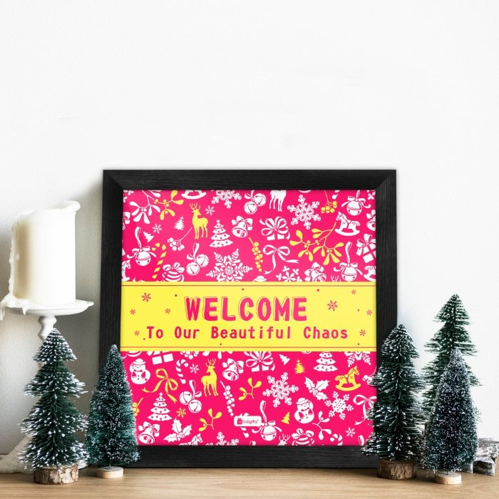 Welcome Home Wall Poster Frame