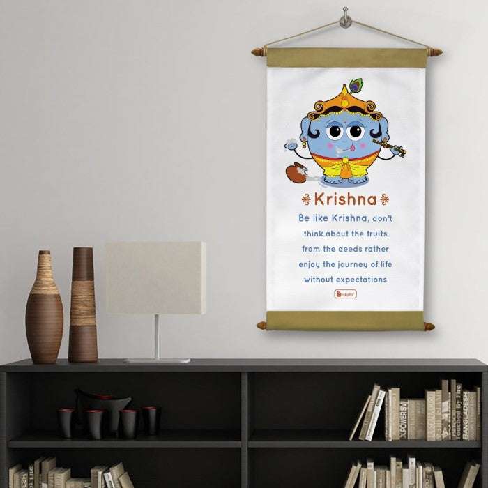 Scroll with Be Like Krishna Quote Janamashtami Gifts