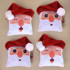 Christmas Gift Box For Fun Santa Printed Reversible Santa Soft Toy