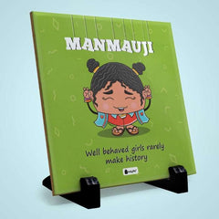 Manmauji Printed Table D&eacute;cor Ceramic Tile 6x6 Inches