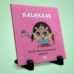 Kalakaar Printed Table D&eacute;cor Ceramic Tile 6x6 Inches