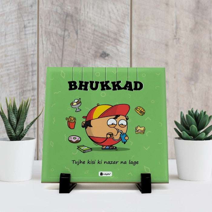 Bhukkad Printed Table D&eacute;cor Ceramic Tile 6x6 Inches