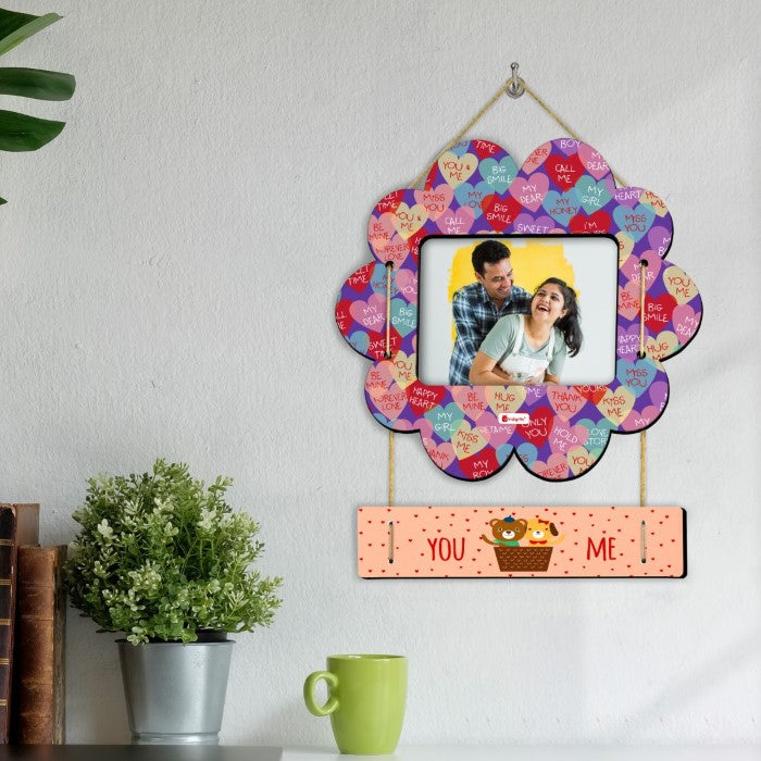 You and Me Digital Printed Wall Hanging Photo Frame